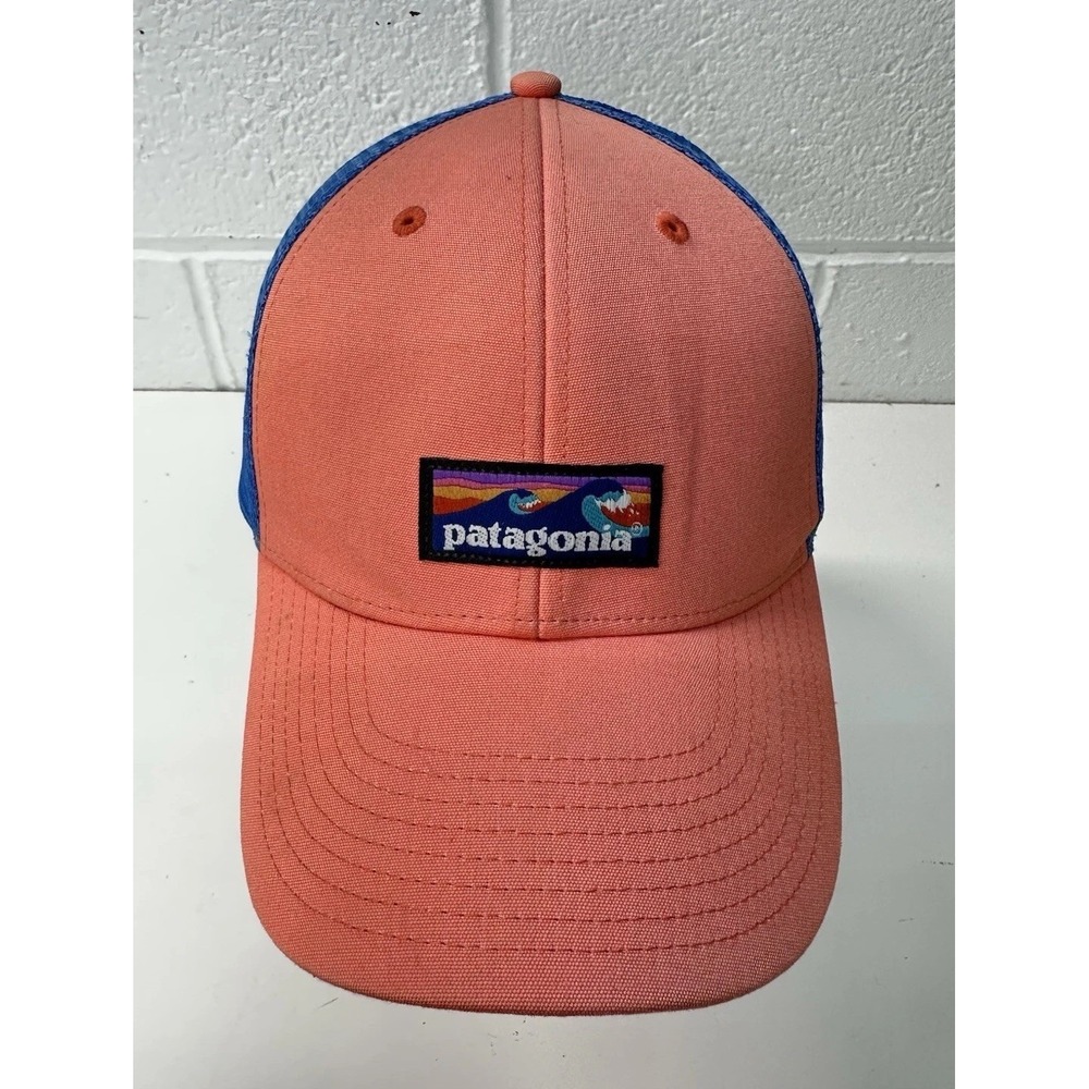 Patagonia Board Short Label Hat Cap Lopro Coral‎ Blue Orange Snapback 38179